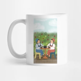 Twins at tea time Mug